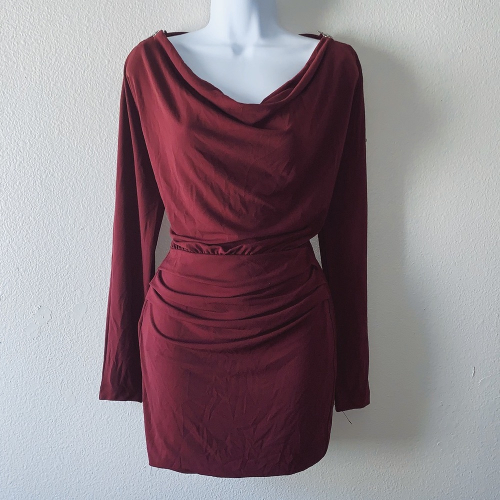 ✨ NWT Forever 21 Purple Cowl Neck Mini Dress
